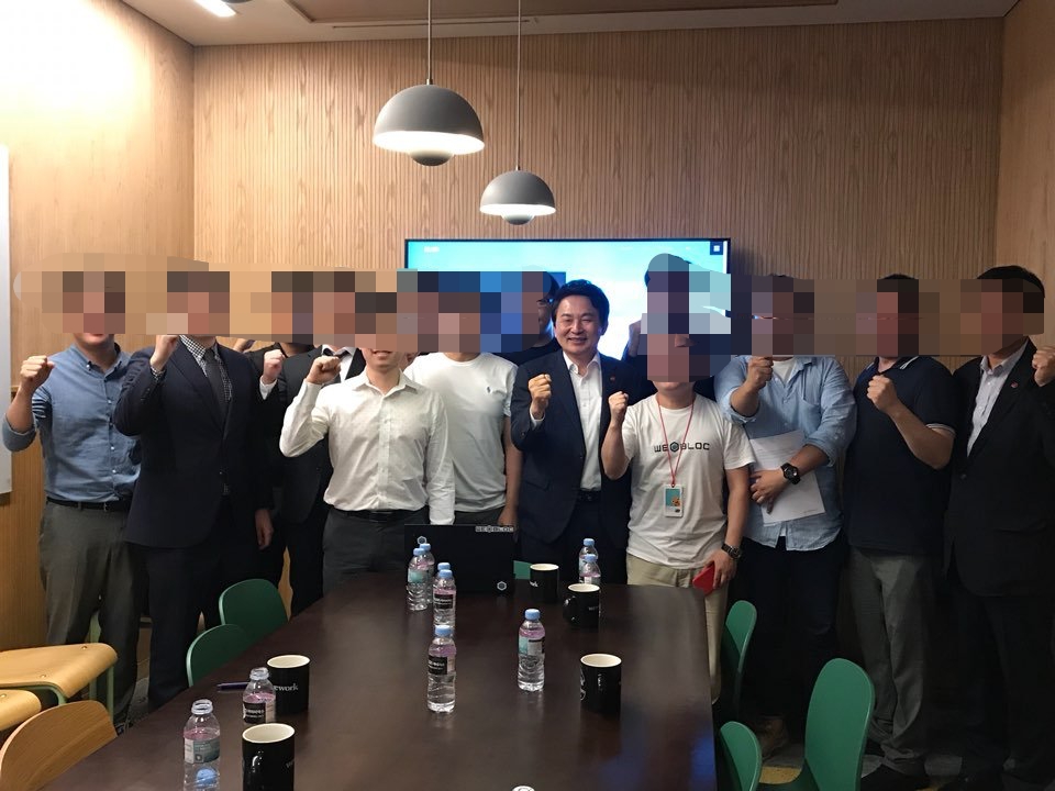 ▲2018년 8월 30일 아이콘루프를 방문한 원희룡 제주지사 ⓒiconkr 화면 캡처 