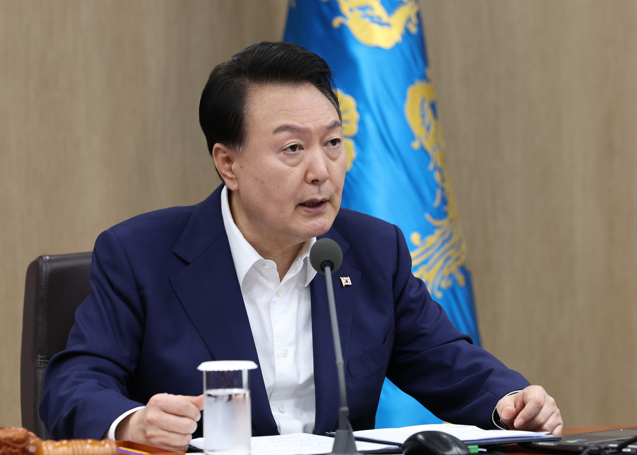 ▲윤석열 대통령이 1일 서울 용산 대통령실 청사에서 열린 국무회의에서 발언하고 있다. ⓒ연합뉴스