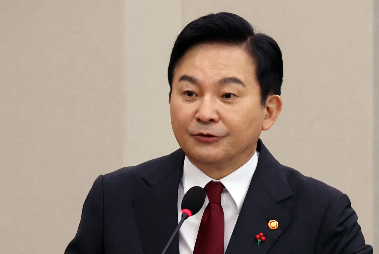 ▲원희룡 국토교통부 장관이 5일 국회 국토교통위원회 전체회의에서 업무보고를 하고 있다.  ⓒ연합뉴스 