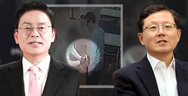 ▲ 정우택 국회의원(국민의힘/사진 왼쪽)과 윤갑근 청주상당 예비후보(국민의힘/사진 오른쪽) ⓒ 충북인뉴스