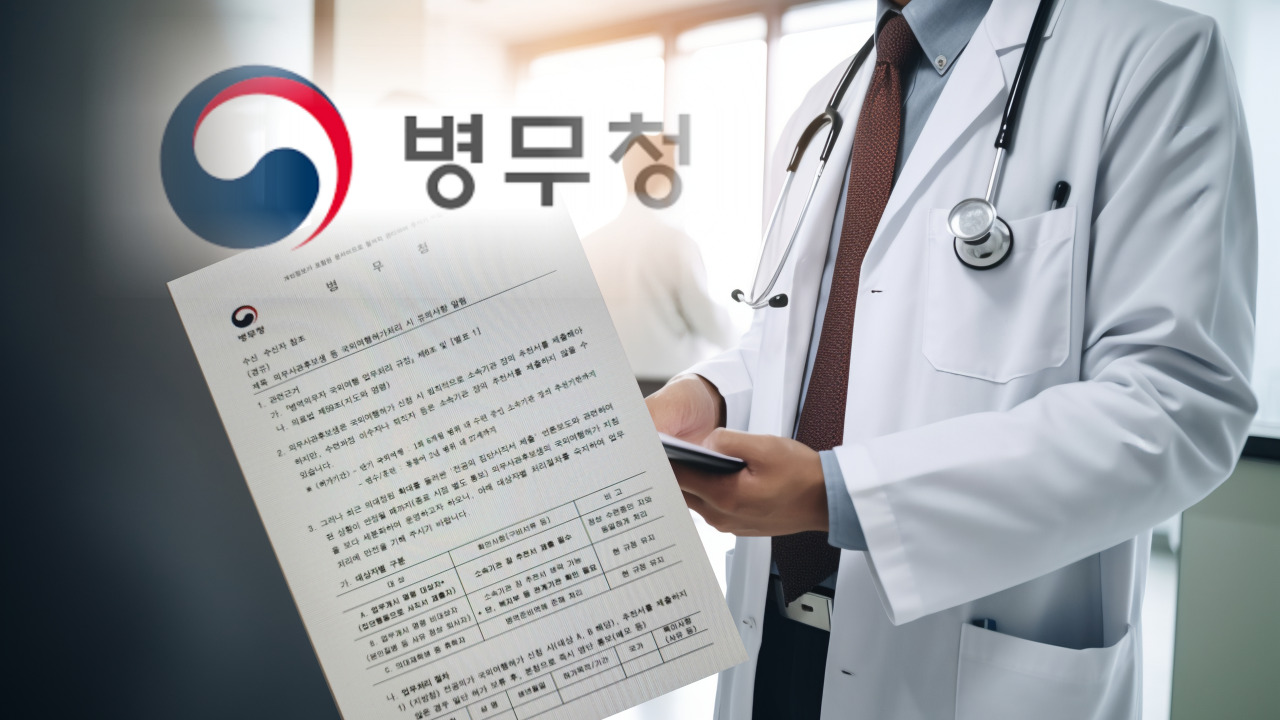 ▲ 병무청이 의무사관후보생 국외여행허가 관련 공문을 발송해 의사들이 반발하고 있다