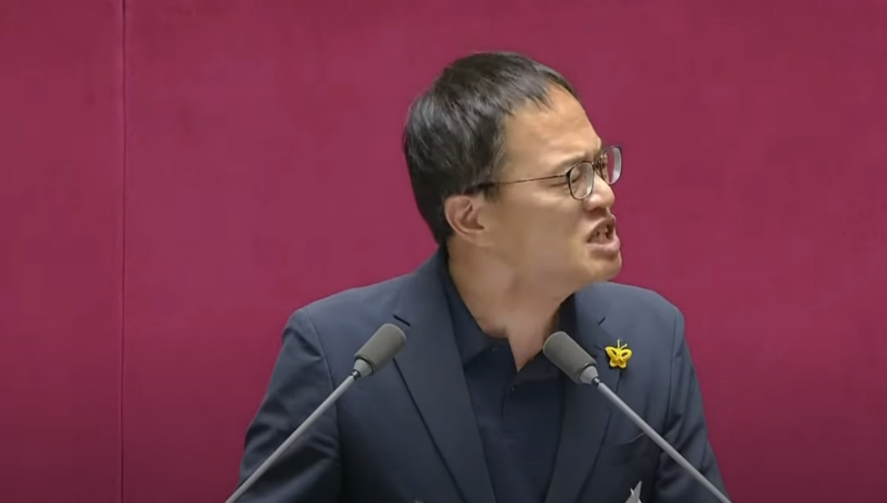 ▲채상병 특검 표결 전에 국회 본회의에서 발언하는 박주민 의원 ⓒ유튜브갈무리 