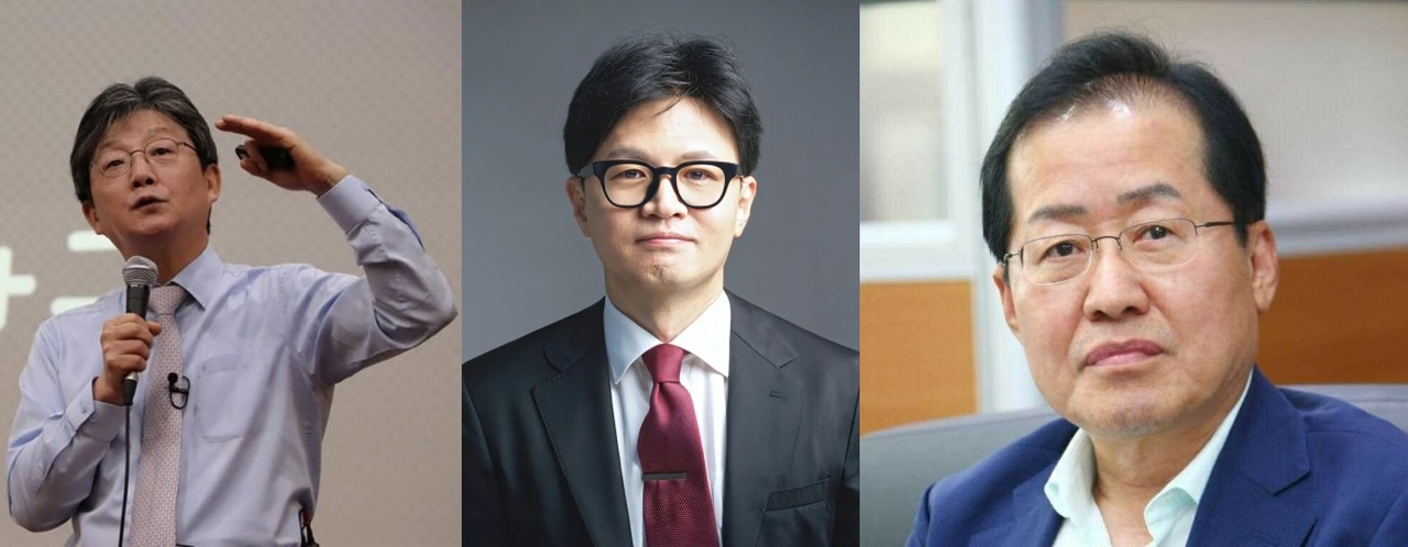 (좌)유승민, 한동훈, 홍준표  페이스북 갈무리