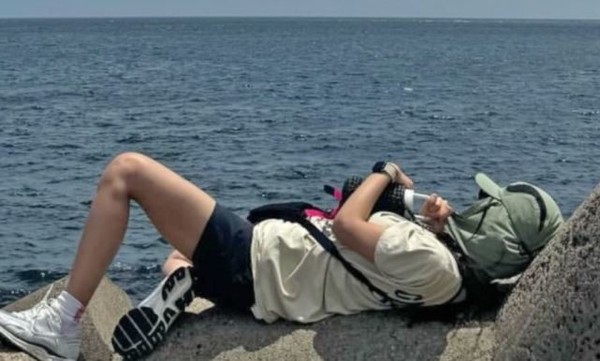 ▲ 소녀시대  유리가 테트파포드에서 찍은 사진. ⓒSNS 갈무리