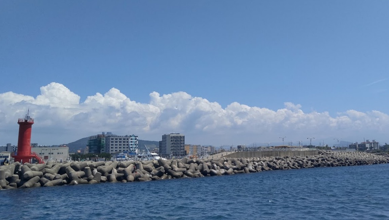 ▲ 모슬포항 인근에 설치된 테트라포드