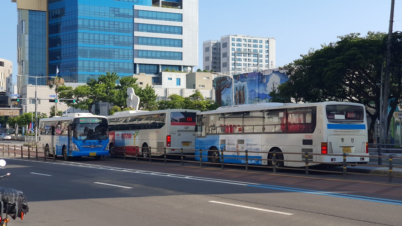 ▲ 제주에서 운행되고 있는 광역버스와 간선버스 