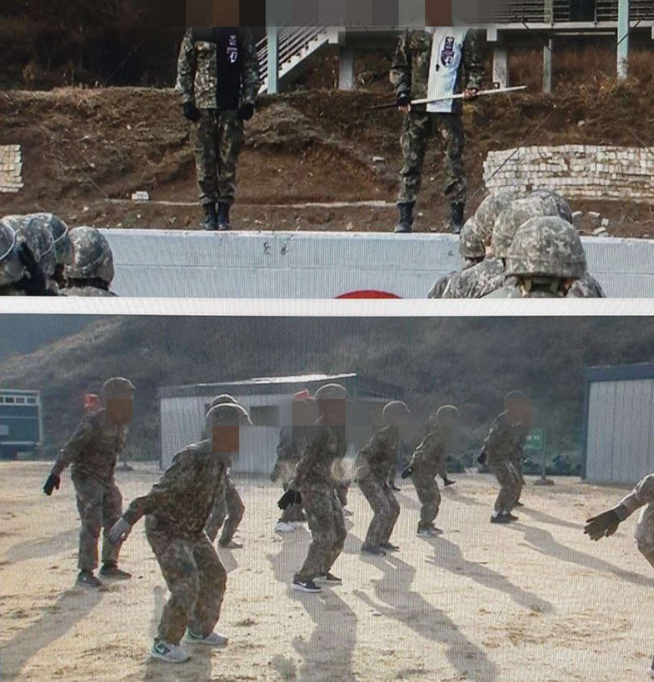 ▲  군무원들이 방탄모와 군복을 입고 집체교육을 받고 있다. ⓒ 전국군무원연대 제보